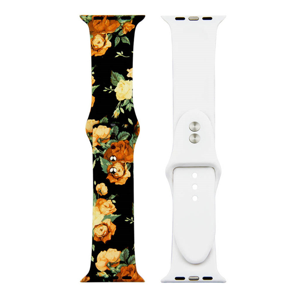 Silicone European And American Color Strap For Watch