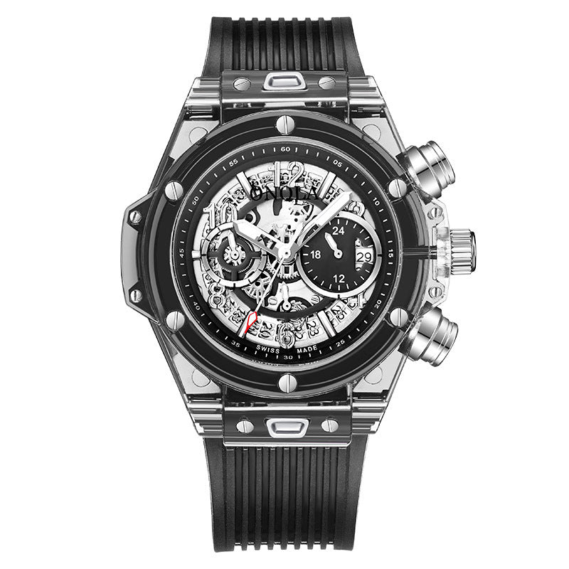 Plastic transparent watch
