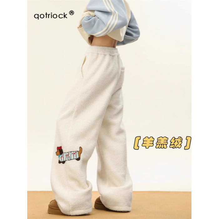 Sausage Dog Cotton Pants Men And Women Winter Thicken Thermal
