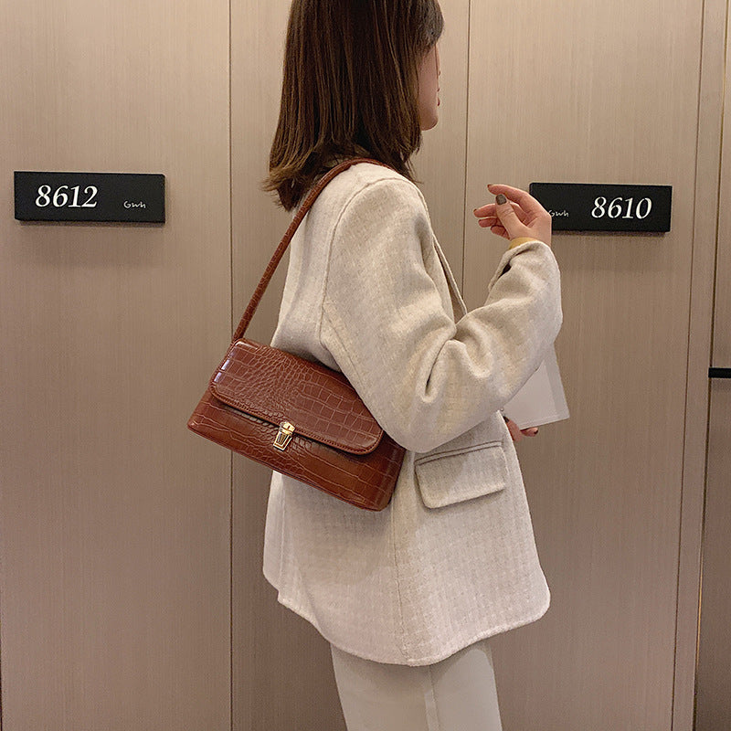 portable One-shoulder small square bag