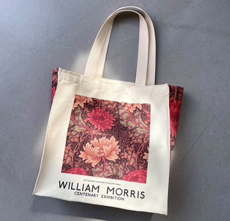 Autumn And Winter Retro Printed Shoulder Canvas Bag