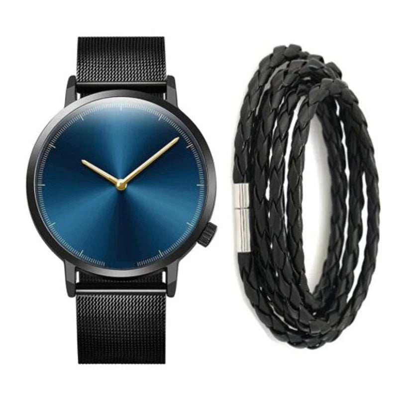 Mesh quartz watch