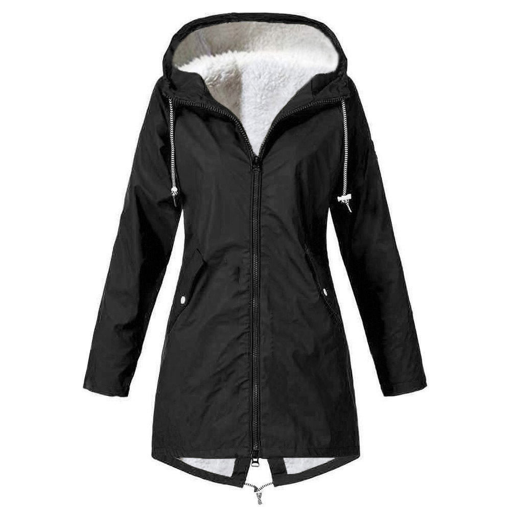 Cotton-padded Clothes Waterproof Windproof Fleece Padded Coat