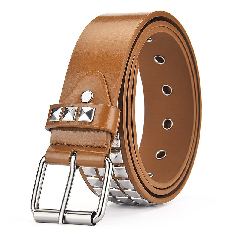 Men's And Women's Punk Hardware Jeans Belt