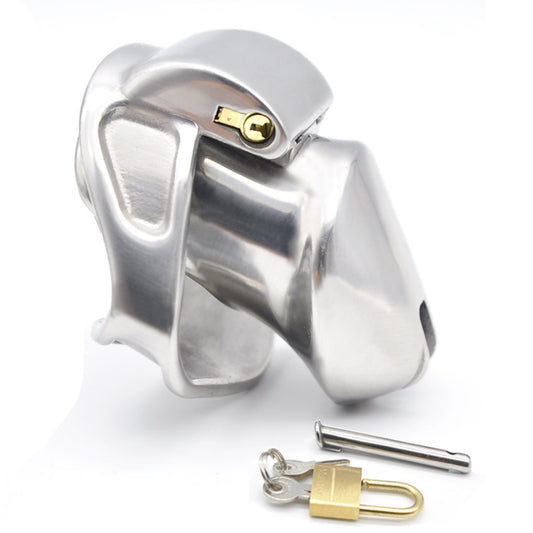 Men's Stainless Steel Short Chastity Cage
