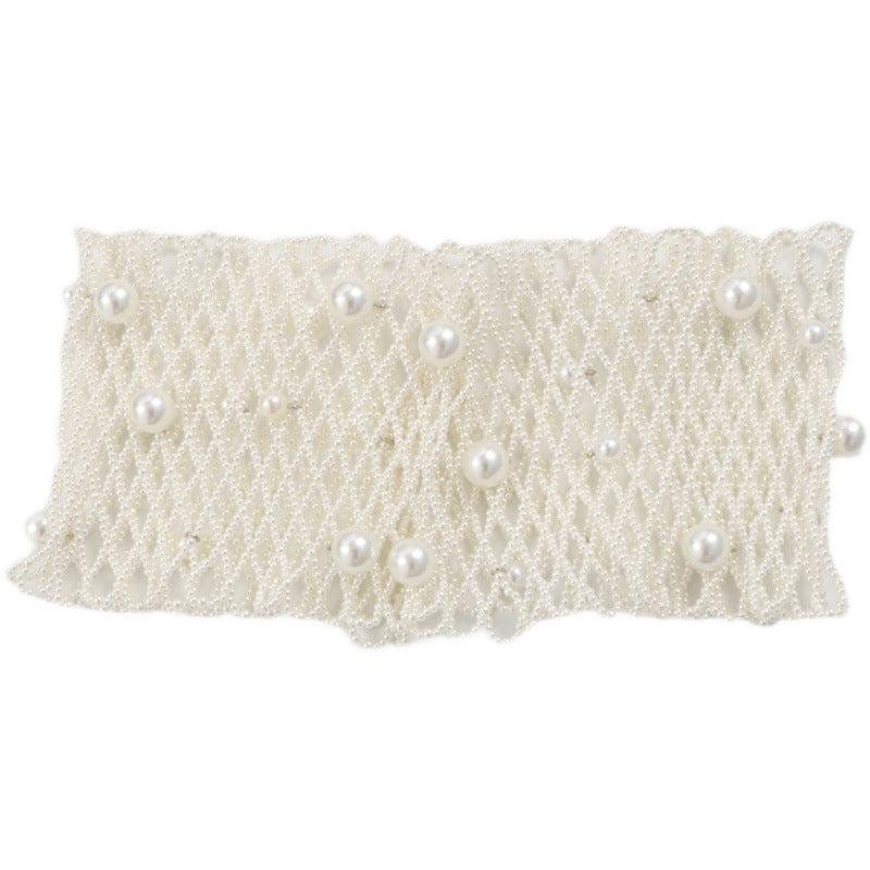 Women's Fashion Versatile Hollow Pearl Decorative Girdle