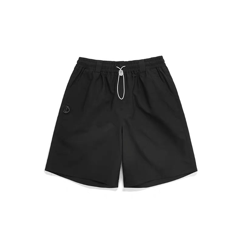 Suit hooded trench coat casual shorts overalls