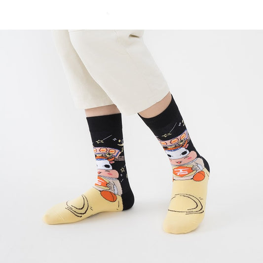 Ins Tide Tube Socks Cotton Men's Stockings