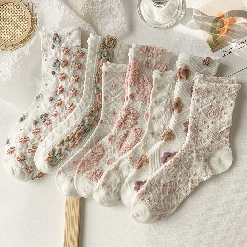 Versatile Spring Summer Lightweight Student JK Sweet Trendy Knee-high Socks