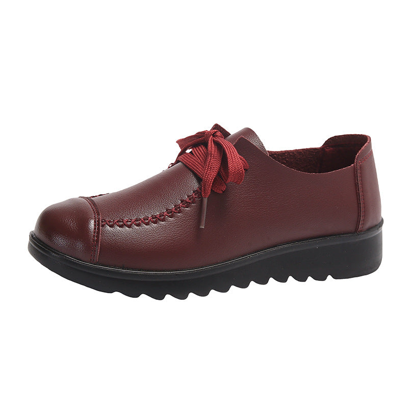 Women's Work Black Flat Soft Sole Anti-slip Shoes