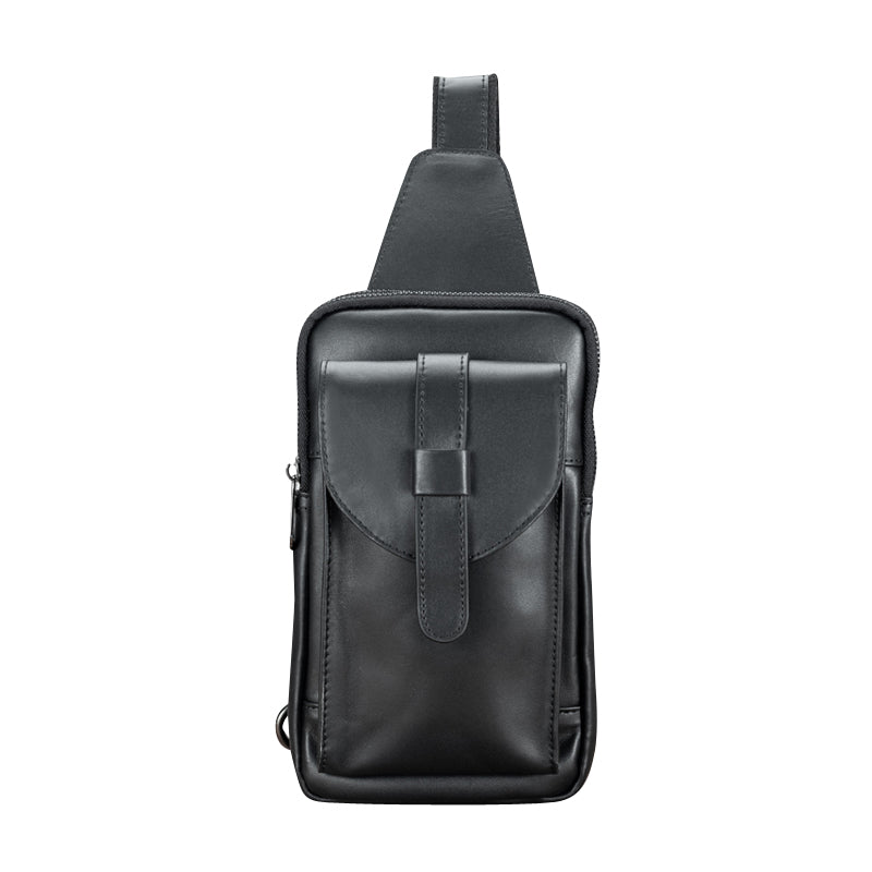 Fashion New Men's Leather Chest Bag