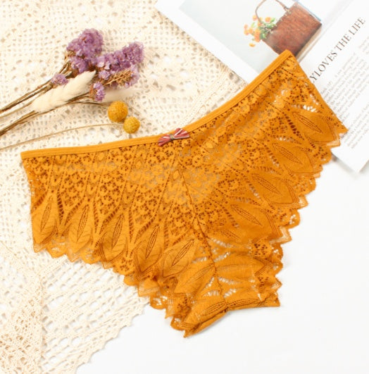 Lace Bow Knot Crossover Women's Briefs