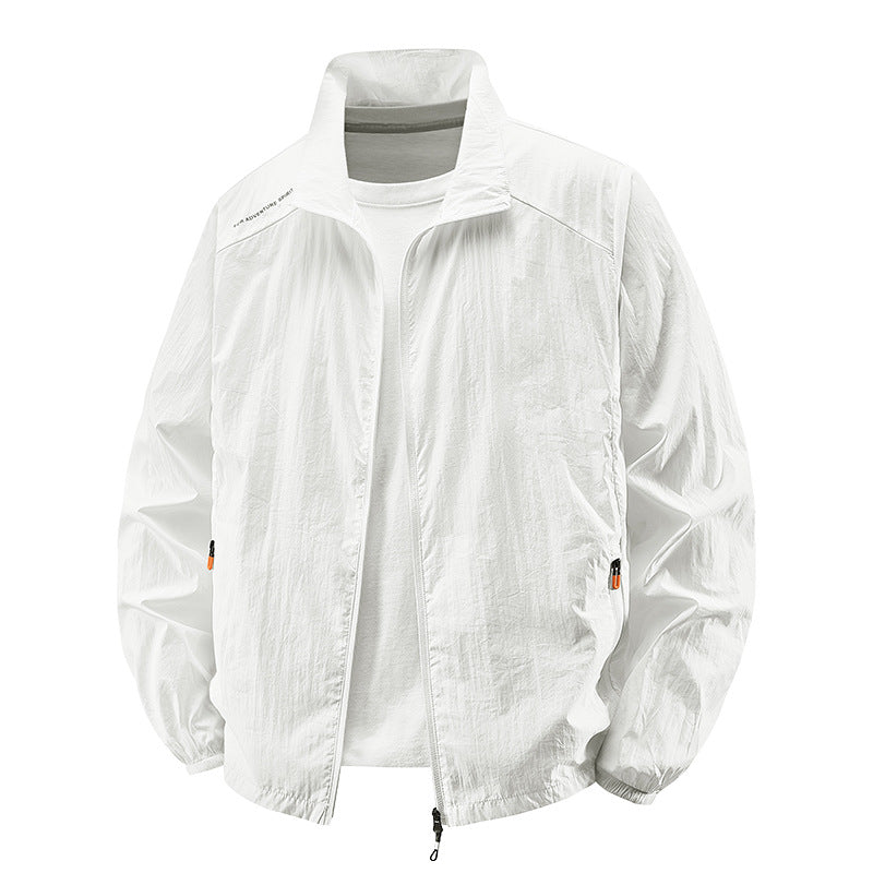 Mens Lightweight Casual Large-size Sun-protective Jacket