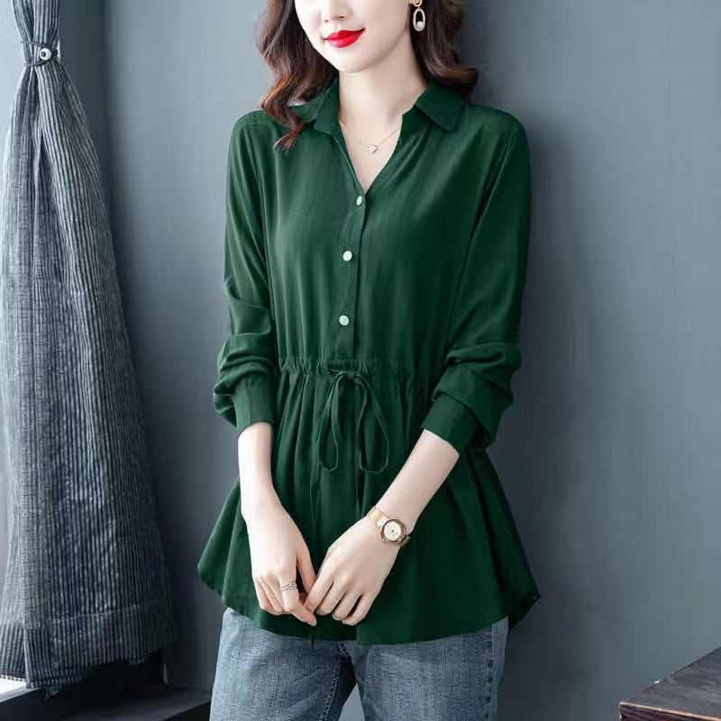 Middle-aged And Elderly Women's Chiffon Shirt