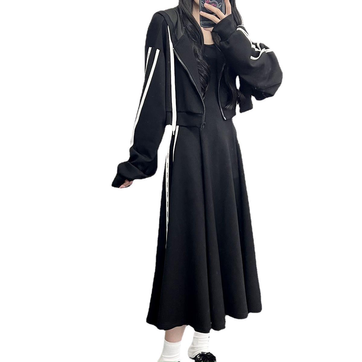 Women's Sports Suit Skirt Coat Temperament Leisure