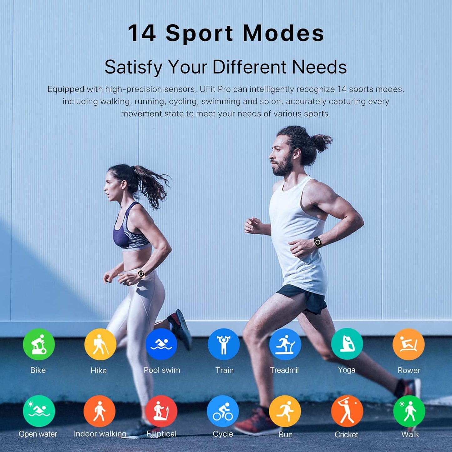 Ufit Pro(40Mm) Smart Watch, Alexa Built-In, Activity Fitness Tracker for Men and Women, 1.5" HD Color Display, Heart Rate, Spo2, Sleep Monitor 5ATM Waterproof for Android and Ios.