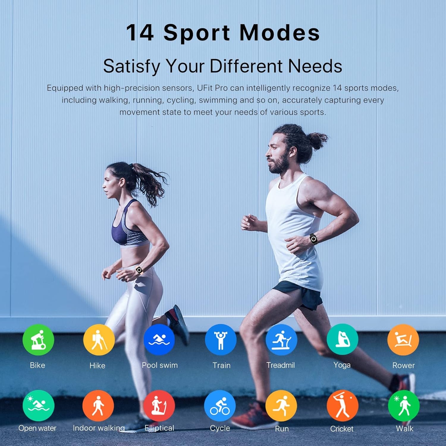 Ufit Pro(40Mm) Smart Watch, Alexa Built-In, Activity Fitness Tracker for Men and Women, 1.5" HD Color Display, Heart Rate, Spo2, Sleep Monitor 5ATM Waterproof for Android and Ios.