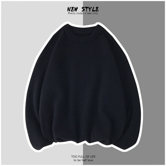 Men's Simple Solid-Color Sweaters For Autumn And Winter