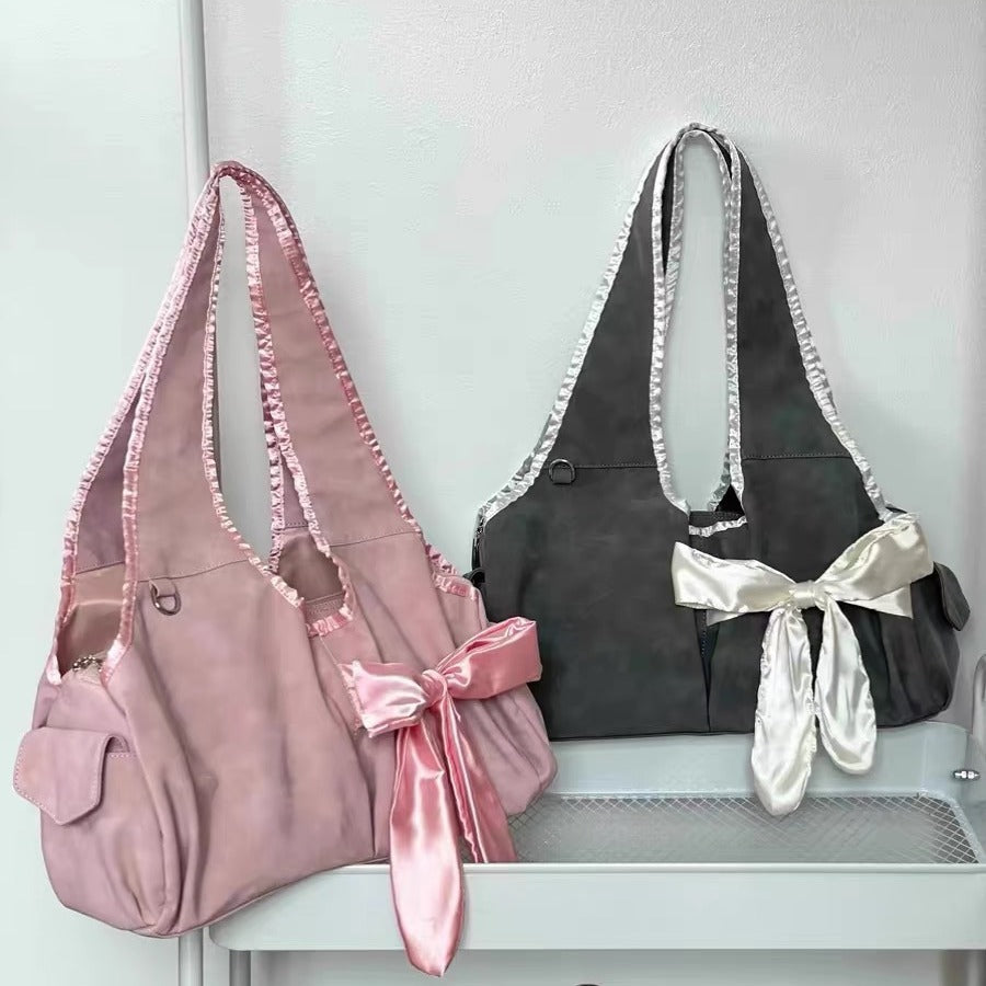 Lovely Bag Female New Niche Bow Shoulder Bag