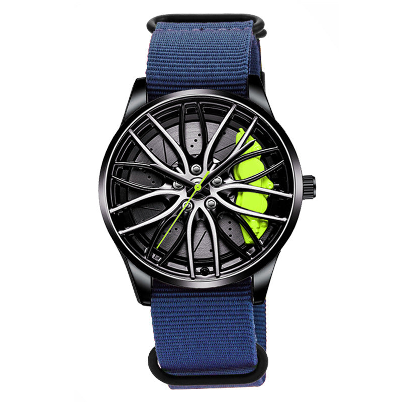 Nylon Wheel Hubs Creative Quartz Watch Men's Watch