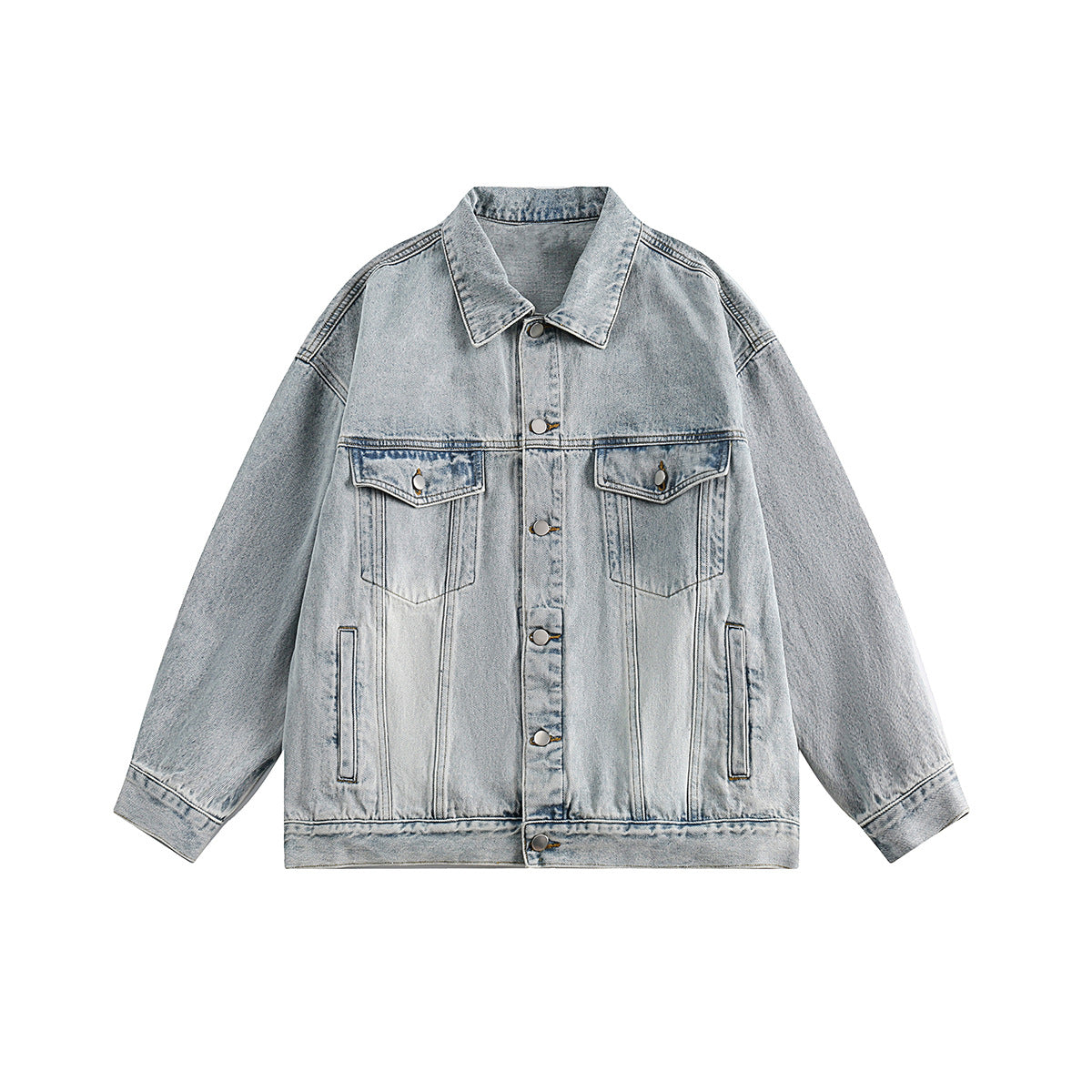 Oversize Washed-out Vintage High Street Couple Jacket