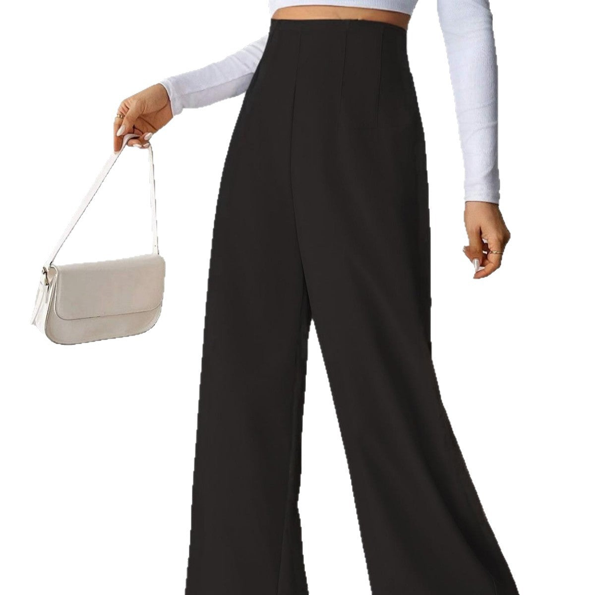 American-style Casual Suit With Wide-leg Pants