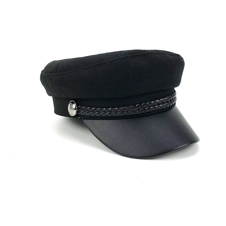 Ladies Versatile Flat Top British Wool Beret