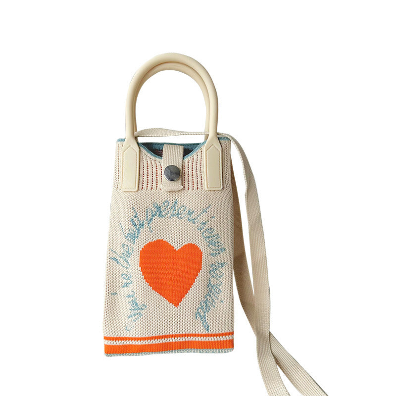 Knitted Mini All-match Small Portable Shoulder Bag