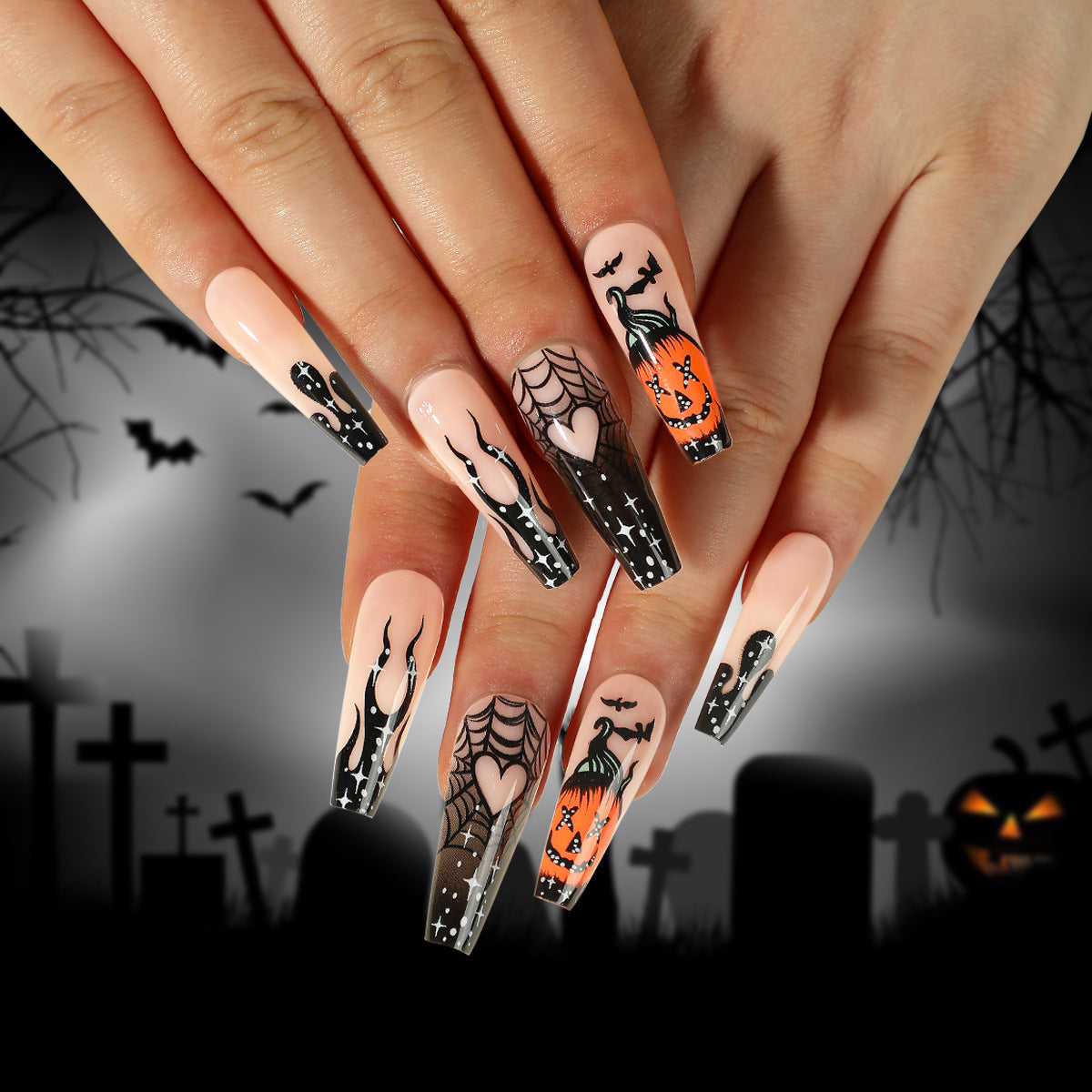 Halloween Wear 3D Stereo Nail Shaped Piece