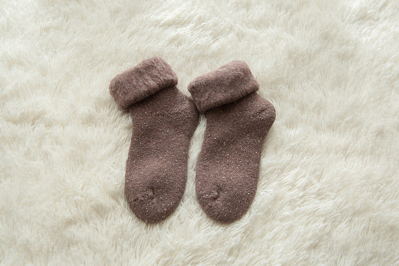 Winter Thick Wool Lined Warm Stockings