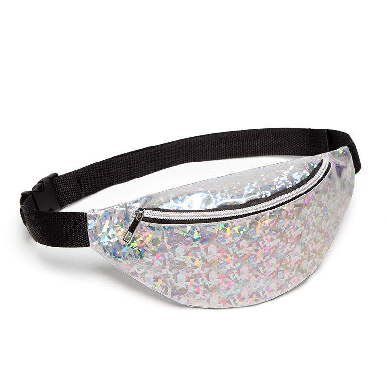 Women's Sequin One Shoulder Crossbody Chest Bag