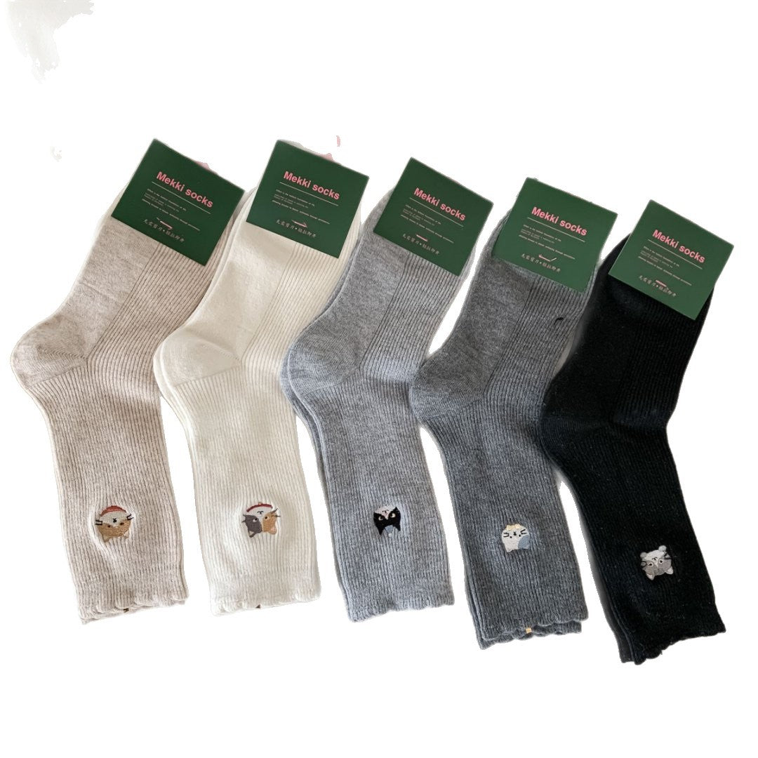 Autumn Winter Faux Wool Thick Womens Socks