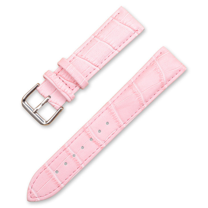 Leather Strap With Cowhide And Bamboo Knot Pattern