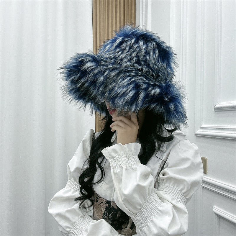 Fashionable All-match Raccoon Fur Hat