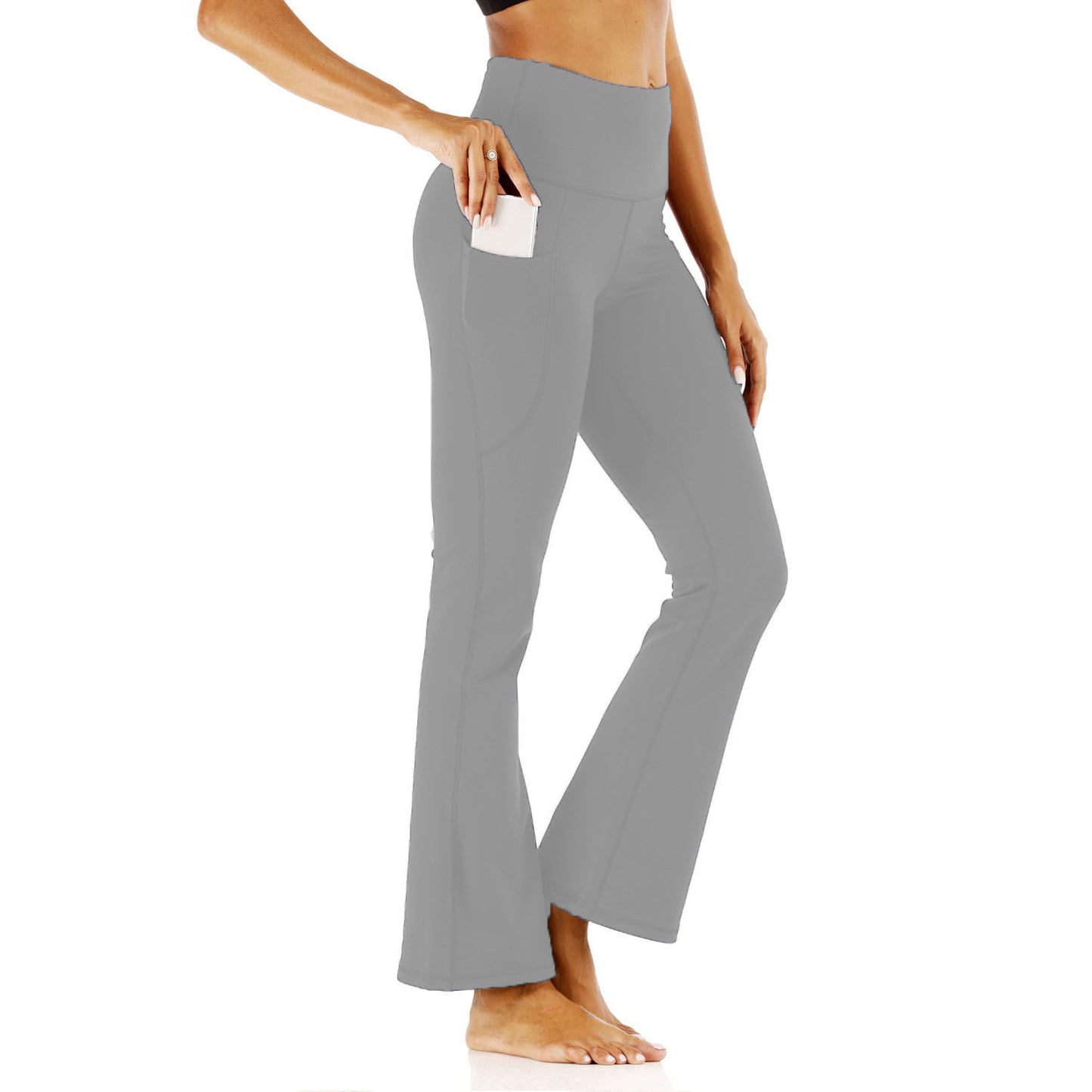 High Waist Solid Color Tight Skirt Running Fitness Pants Yoga