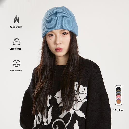 Antibacterial Thermal Knitted Beanie For Fall And Winter Outdoor Wear