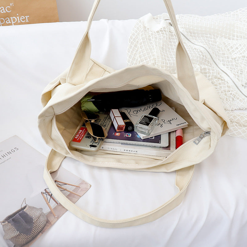 Large Capacity Canvas Bag For Female Students