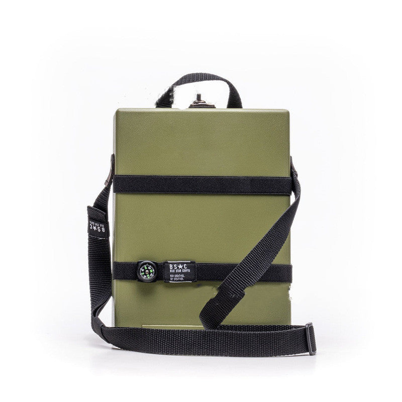 Writer Messenger Creative Wooden Box Satchel