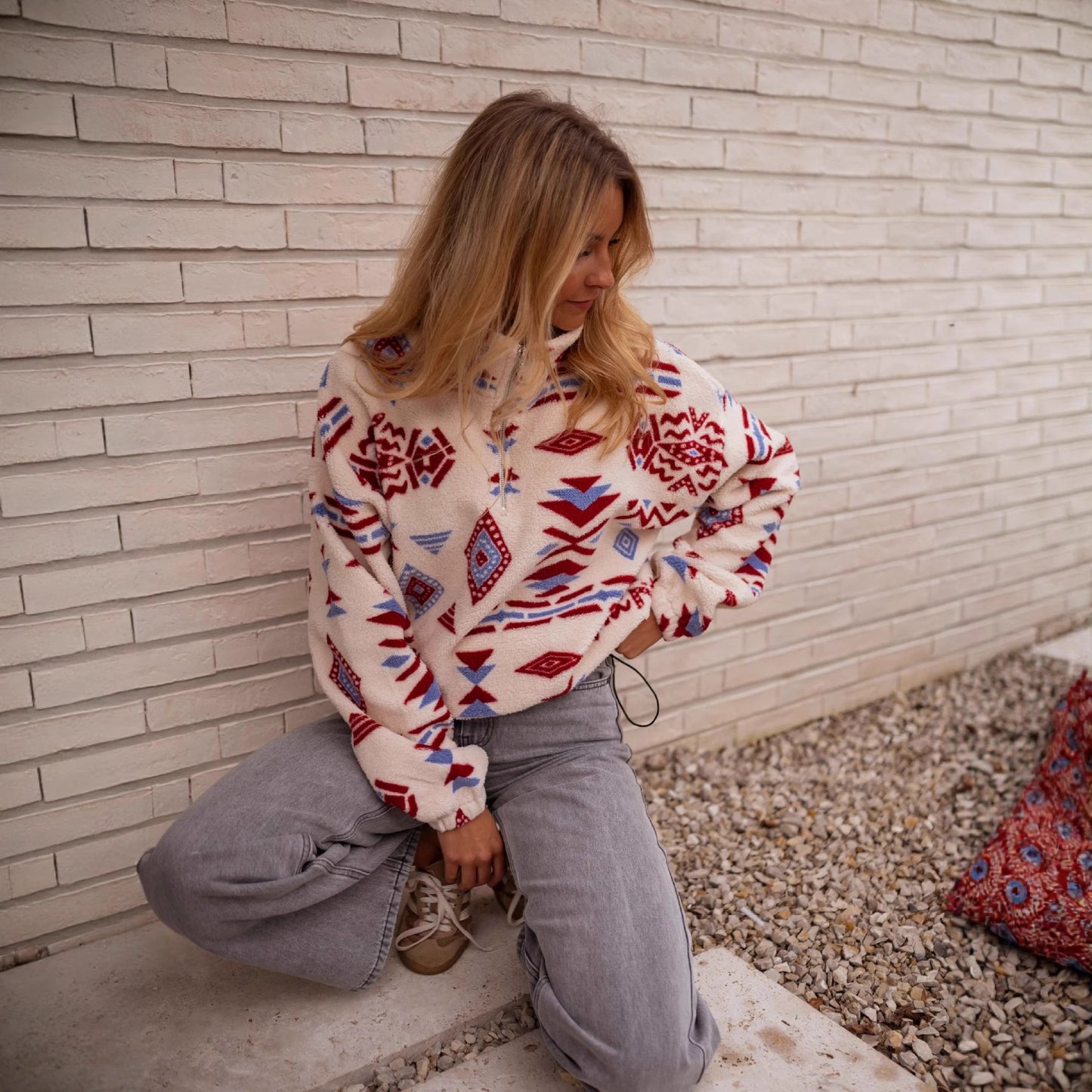 Brushed Hoody Fashion Printed Women's Double-sided Fluff