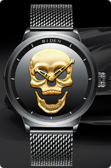PAGANI DESIGN Skull Quartz Watch