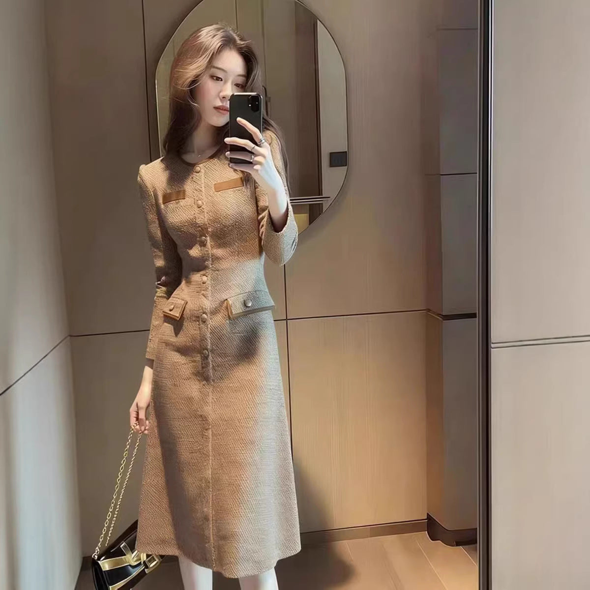 Elegant French-style Sophisticated Lady Dress