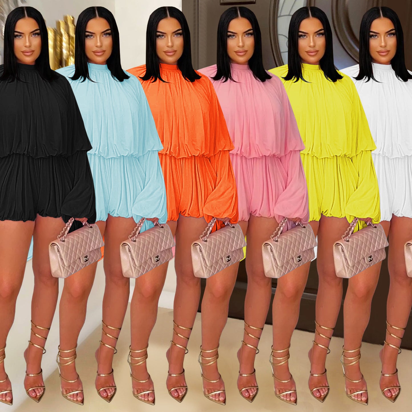 Women's Wear Casual Pleated Jumpsuit