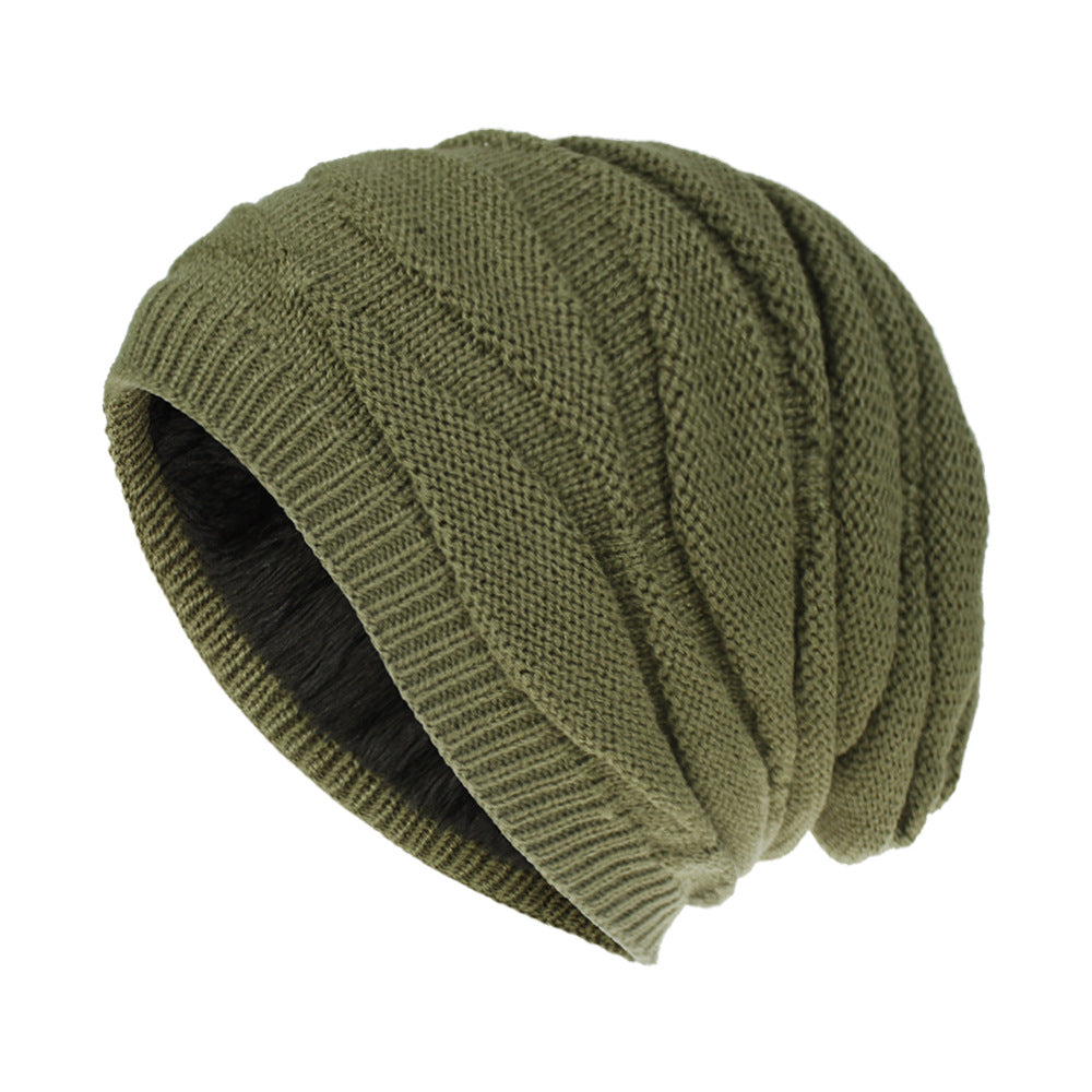 Men's And Women's Same Style Warm Fleece Wool Knitted Hat