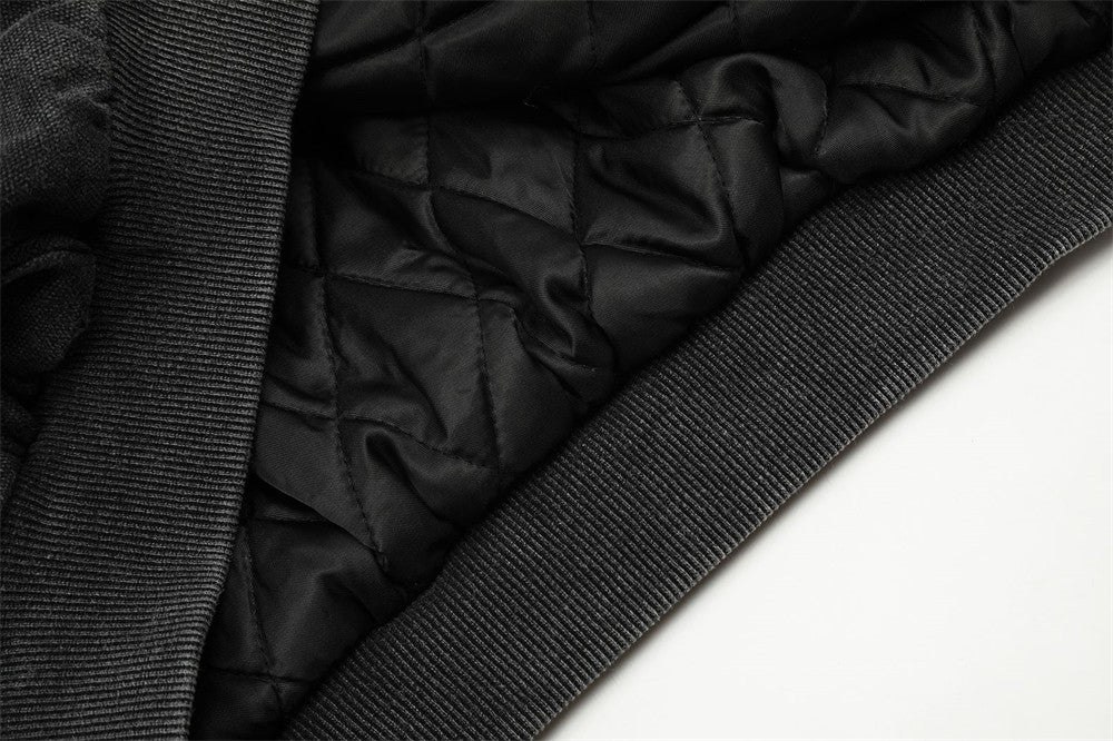 Winter Cotton Padded Padded Lapel Cotton Coat Jacket