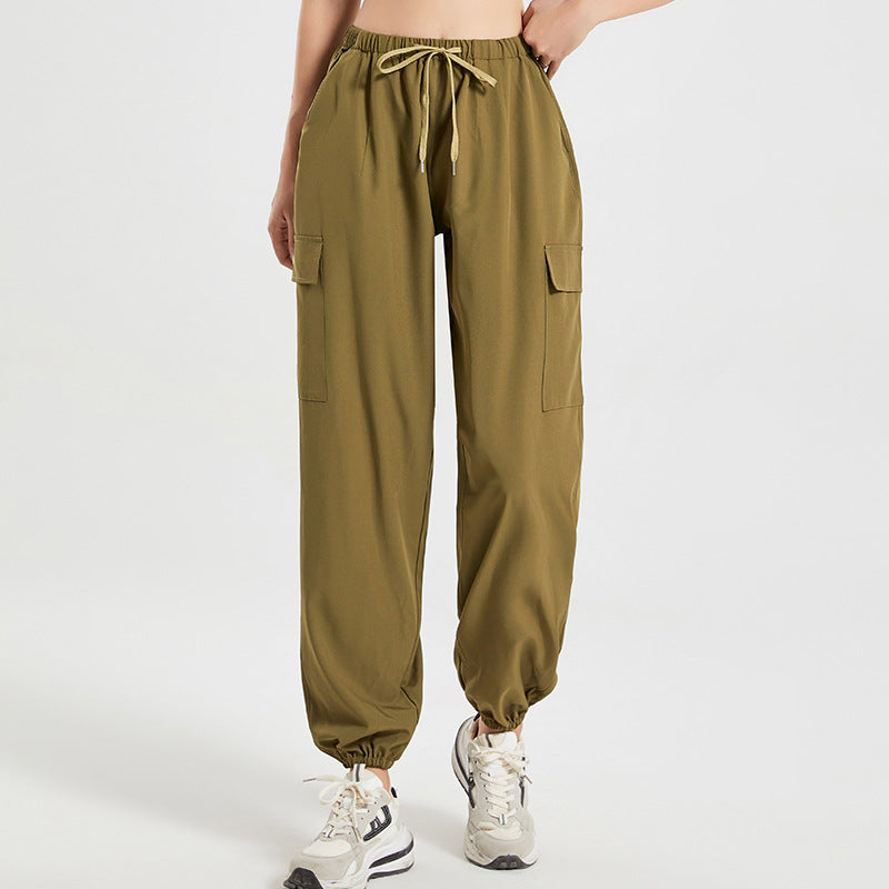 Sport Women's Thin Ankle-tied Sweatpants Running Sports Yoga Pants