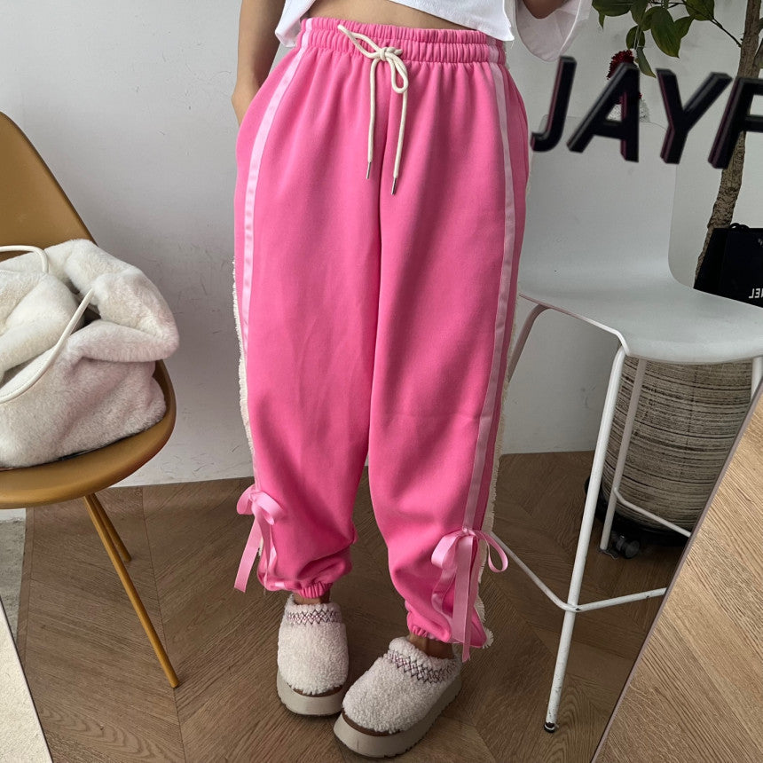 Warm And Fashionable Winter Lady Long Wide-leg Pants