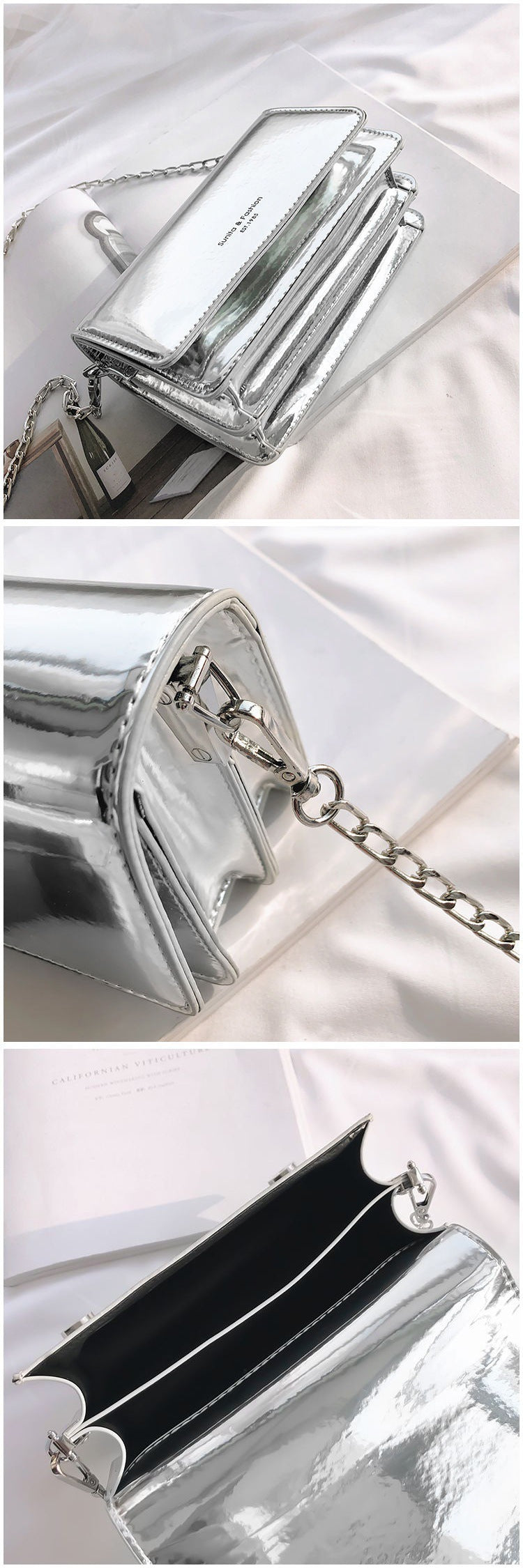 Korean Style Small Square  Fashion Simple Messenger Bag