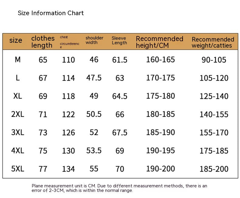 Jacket Winter Fleece-lined Thickened Men's Clothing
