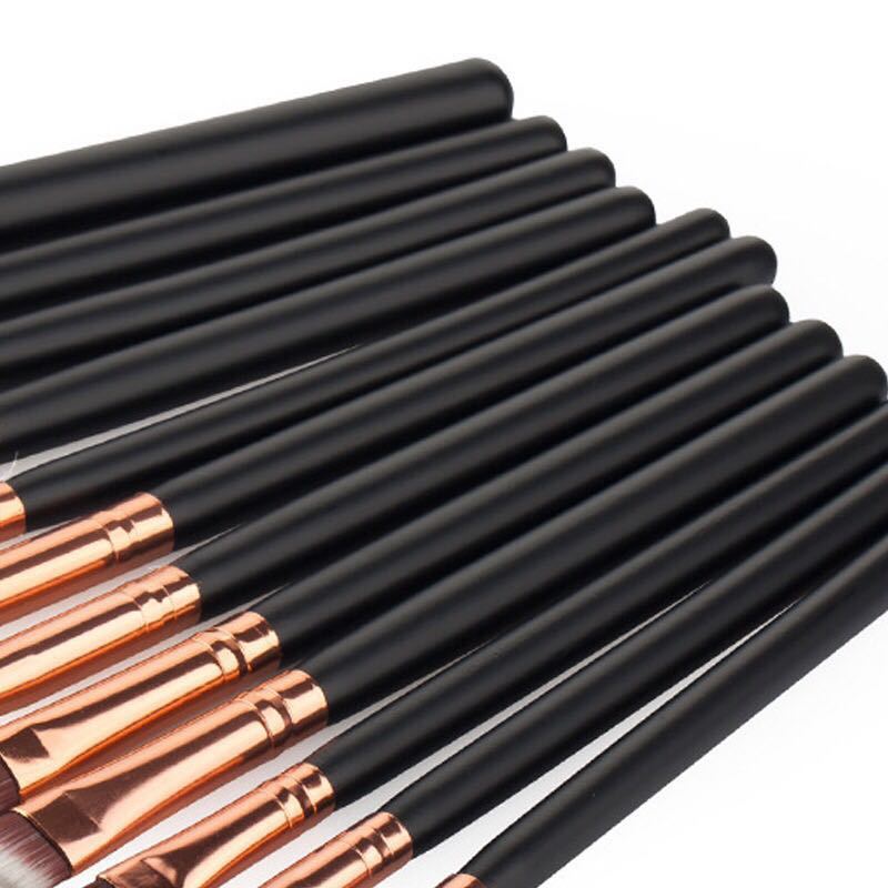 12 Rose Gold Eye Makeup Brush Universal Modeling Daily Makeup Brush Set Soft Fur Eye Shadow Brush