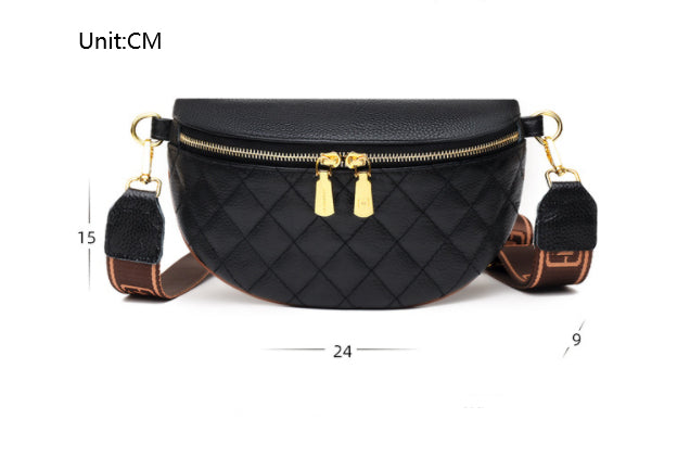 Dame moderigtig, enkel rhombus-crossbody-taske
